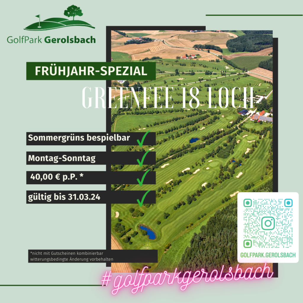 FRÜHJAHR-SPEZIAL GREENFEE