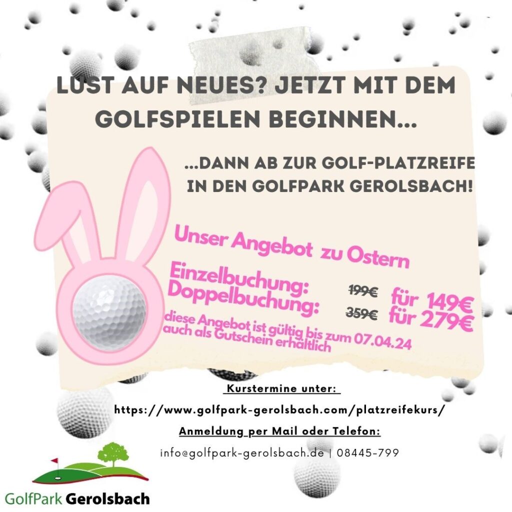 GOLFBEGINNER AUFGEPASST…!